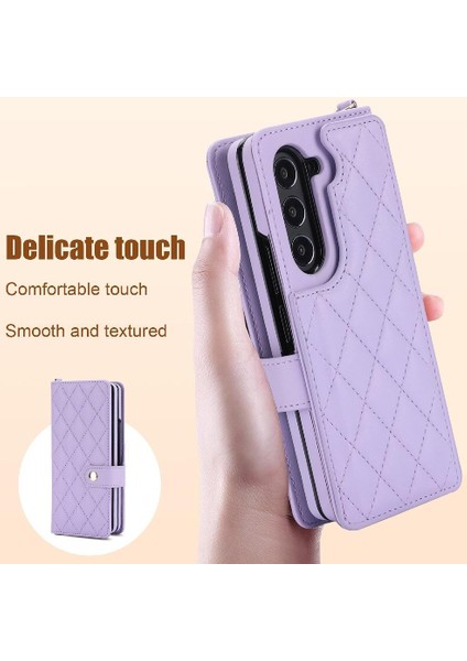Samsung Galaxy Z Için Kılıf Fold 6 Premium Koruma Deri Cüzdan Kılıf 5 (Yurt Dışından) modelleri