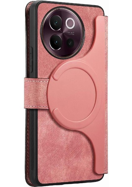 Vıvo V40 Lite Için Flip Case Retro Kart Standı Cüzdan Mıknatıs Koruyucu (Yurt Dışından) modelleri
