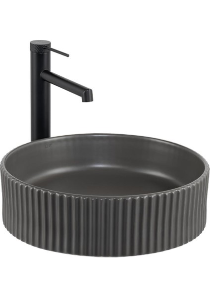 E-W1001MF Tezgah Üstü Mat Füme Lavabo