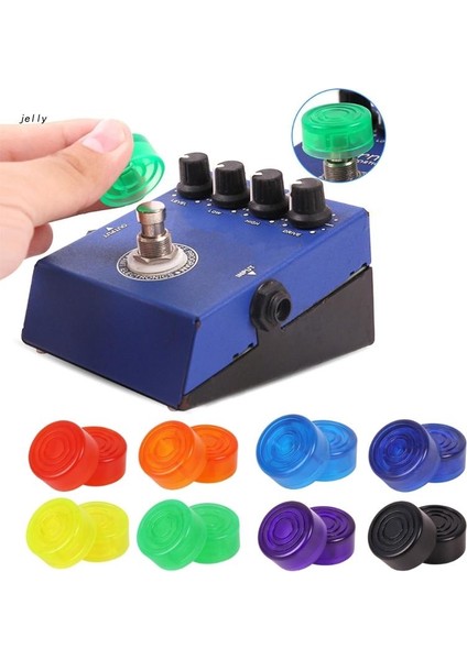 Turuncu Tarzı Elastik Gitar Stomp-Knob-Pedal Düğme Koruyucuları Paketi 2 Adet (Yurt Dışından) fırsatları