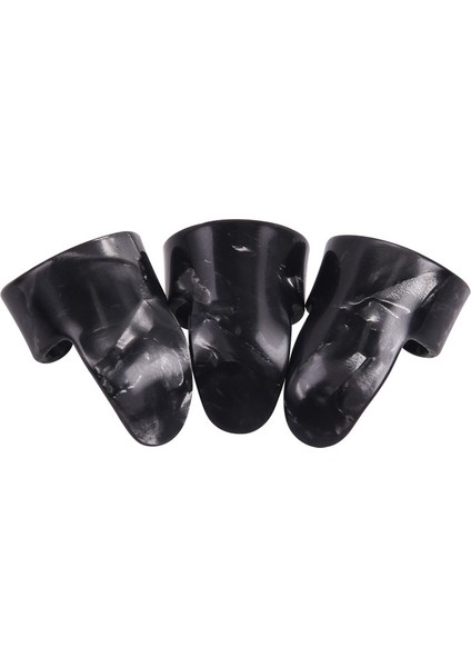 3pcs-Parmak-Siyah Tarzı Parmak Gitar Plektreleri Selüloit Mediator Gitar Plectrums Bas Akustik Gitar Elektro Gitar Aksesuarları (Yurt Dışından)