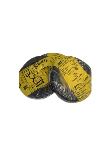 Öznur 1.5mm HO7Z1-U (Hffr Elektrik Kablosu 100 Metre Siyah Renk modelleri
