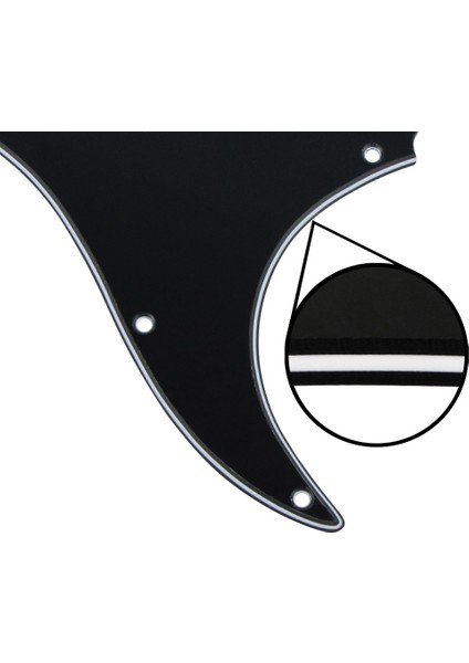Beyaz Inci 4 Katlı Stil Fleor 11 Delikli Elektro Gitar Pickguard Ssh Hss Gitar Çizik Levhası ve Vidaları St Gitar Parçaları ile Uyumlu, 21 Renk Seçeneği (Yurt Dışından)