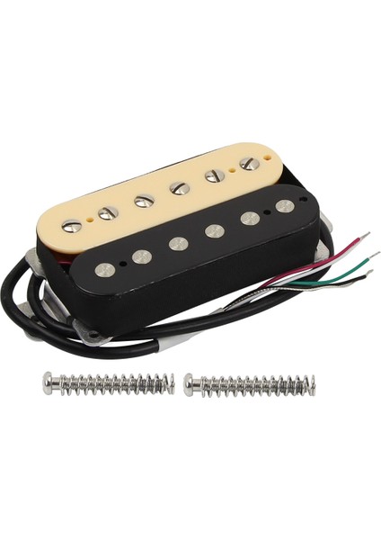 Zebra Yaka 7k Stili Fleor Seramik Humbucker Manyetik 4 Telli Gitar Çift Bobin Manyetik-Zebrasiyahbeyaz (Yurt Dışından)