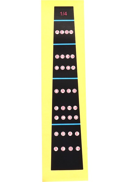 B Tarzı Keman Parmaklık Sticker Fretboard Not Etiketi Parmak Tablosu Pratik Parmak Kılavuzu Başlangıç ​​keman Parçaları Aksesuarları (Yurt Dışından)