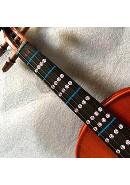 B Tarzı Keman Parmaklık Sticker Fretboard Not Etiketi Parmak Tablosu Pratik Parmak Kılavuzu Başlangıç ​​keman Parçaları Aksesuarları (Yurt Dışından)