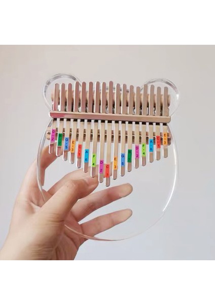 17 Ölçek Stili Anahtarlı Kalimba Ölçeği Sticker Başparmak Anahtar Not Sticker Müzik Aleti Parçaları Öğrenici Müzik Aleti Kiti (Yurt Dışından)