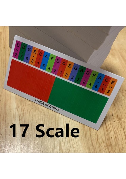 17 Ölçek Stili Anahtarlı Kalimba Ölçeği Sticker Başparmak Anahtar Not Sticker Müzik Aleti Parçaları Öğrenici Müzik Aleti Kiti (Yurt Dışından) fiyatları