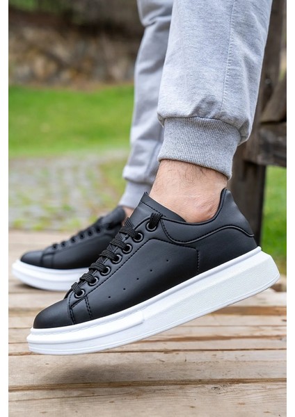 Beyaz Sneaker Günlük Kalın Taban Spor Yürüyüş Ayakkabı