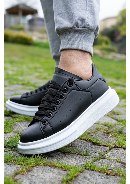 Beyaz Sneaker Günlük Kalın Taban Spor Yürüyüş Ayakkabı