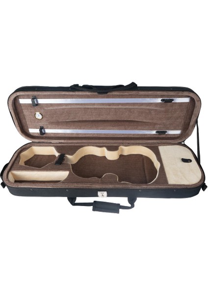 Profesyonel Dayanıklı Dikdörtgen Hafif Keman Kılıfı Kanvas - Siyah (Yurt Dışından) fırsatları