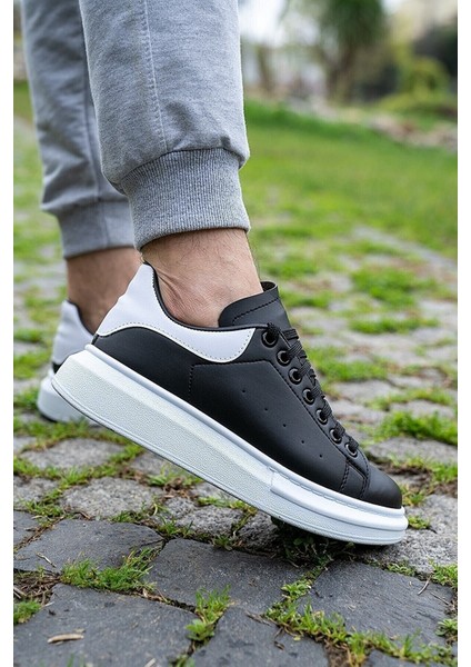 Beyaz Sneaker Günlük Kalın Taban Spor Yürüyüş Ayakkabı