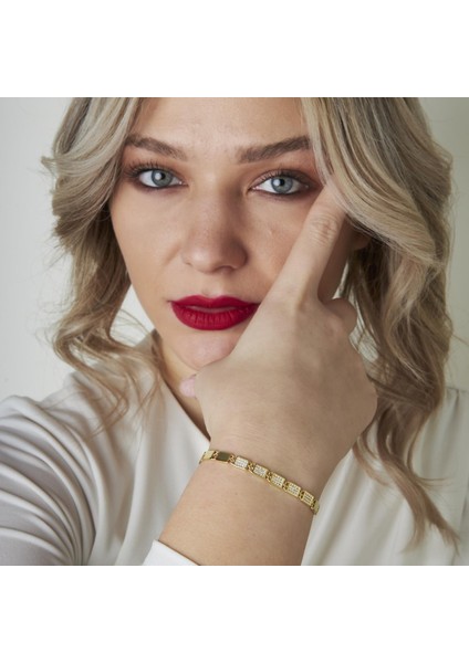 Taşlı Dikdörtgen Bileklik modelleri