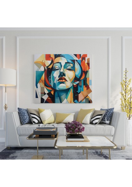 Parçalanmış Perspektifler Kanvas Tablo, 30X30 cm