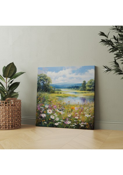 Sakin Çayır Kanvas Tablo, 30X30 cm fiyatları