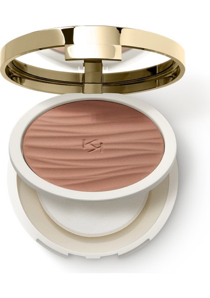 KikoMilano Fondöten - Gold Reflections Summerproof Powder Foundation SPF50 - 08 Cocoa modelleri