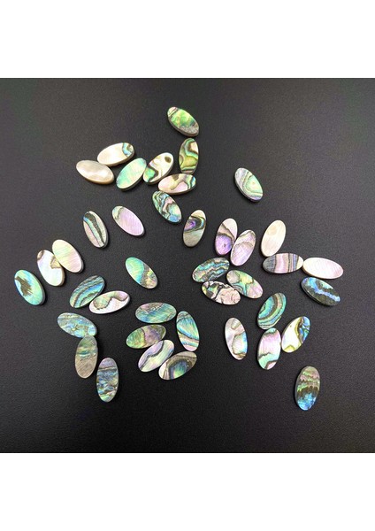 5X10(50 Adet) Tarzı Renkli Abalone Noktaları Kabuk Dekorlu Tam Boy Gitar Aksesuarları Parçaları, Inci Kabuğu Boşlukları (Yurt Dışından)
