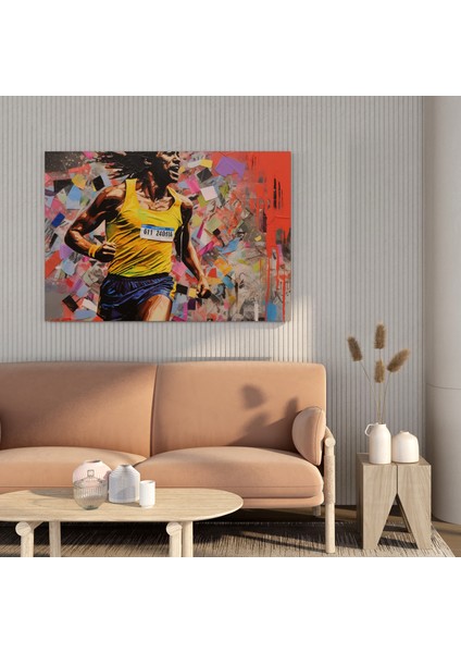 Maraton Bitiş Çizgisi Kanvas Tablo, 30X30 cm fiyatları