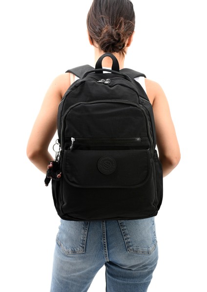 Alber Model Su Geçirmez Kumaş Laptop Bölmeli Büyük Boy Okul Seyahat Sırt Çantası Fonksiyonel fiyatları