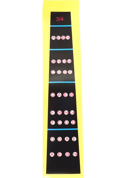 C Tarzı Keman Parmaklık Sticker Fretboard Not Etiketi Parmak Tablosu Pratik Parmak Kılavuzu Başlangıç ​​keman Parçaları Aksesuarları (Yurt Dışından)