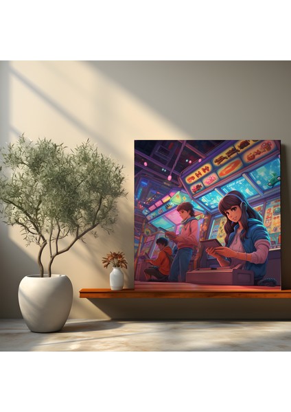 Arcade Macera Kanvas Tablo, 30X30 cm fiyatları