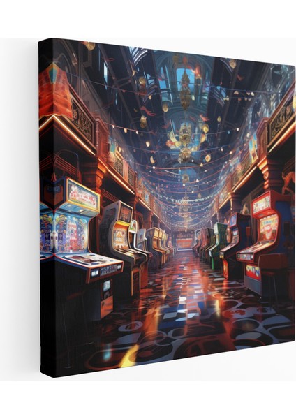 Dinamik Arcade Kanvas Tablo, 30X30 cm
