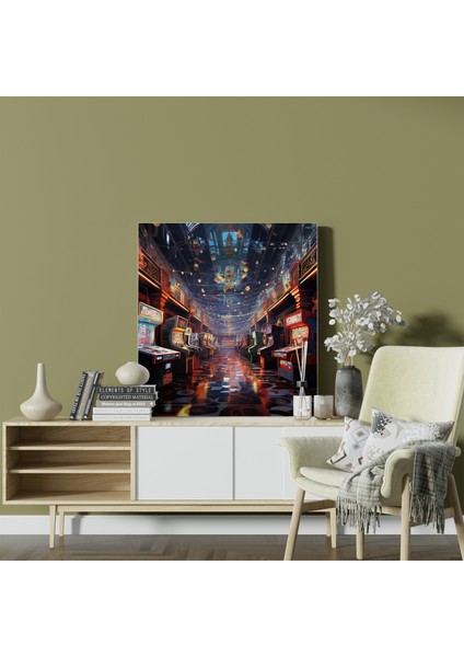 Dinamik Arcade Kanvas Tablo, 30X30 cm fiyatları