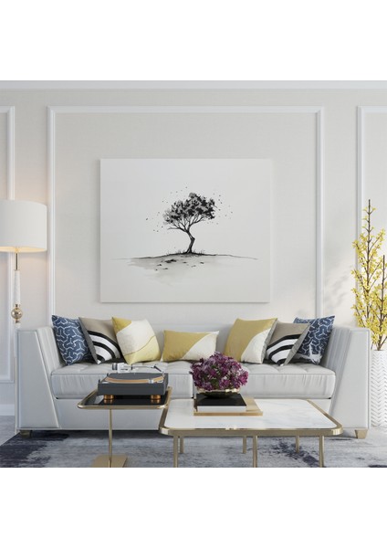 Monokrom Kanvas Tabloda Huzur, 30X30 cm fiyatları