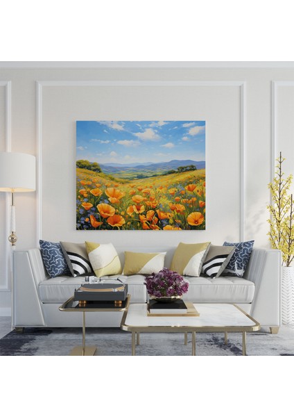 California Gelincik Tarlası Kanvas Tablo, 30X30 cm fiyatları