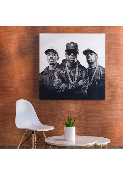 Rap Legends Kömür Kanvas Tablo, 30X30 cm