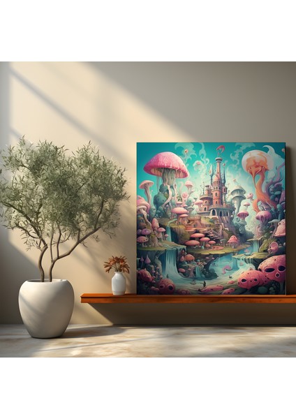 Fantastik Karikatür Rüyalar Kanvas Tablo, 30X30 cm fiyatları