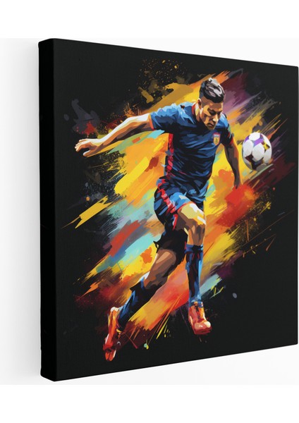 Futbol Yıldızı Kanvas Tablo, 30X30 cm