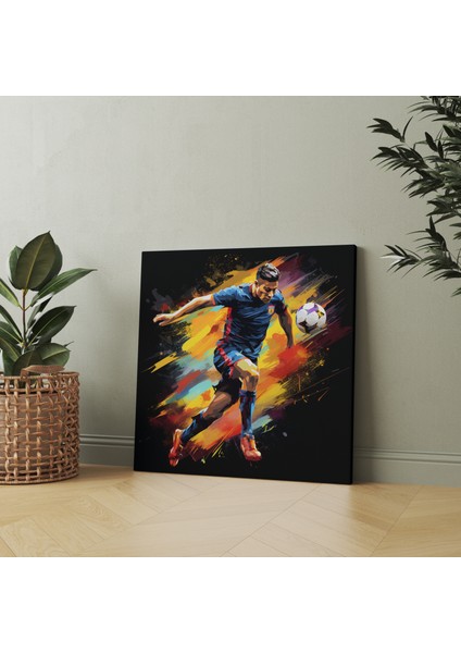 Futbol Yıldızı Kanvas Tablo, 30X30 cm fiyatları