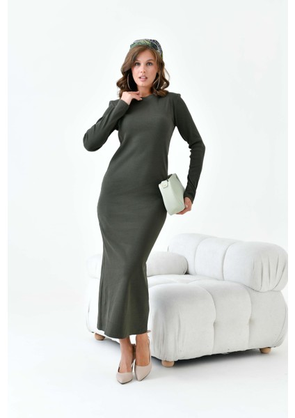 Kadın Kaşkorse Elbise Haki 30901