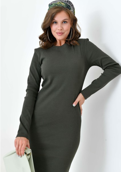 Kadın Kaşkorse Elbise Haki 30901 modelleri