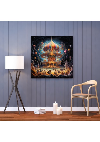 Kozmik Atlıkarınca Kanvas Tablo, 30X30 cm fiyatları