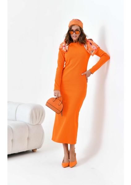 Kadın Kaşkorse Elbise Orange 30901 fiyatları