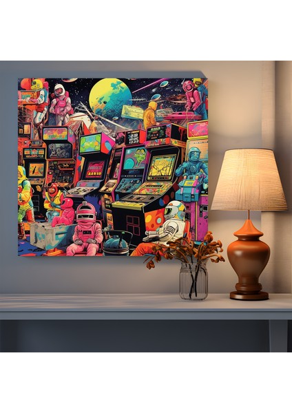 Arcade Pop Madness Kanvas Tablo, 30X30 cm fiyatları