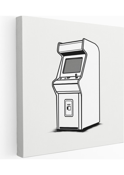 Arcade Essence Hat Sanatı Kanvas Tablo, 30X30 cm