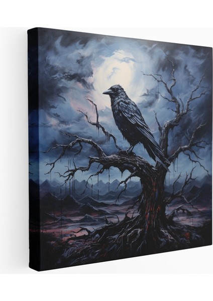 Raven'ın Melankolisi Kanvas Tablo, 30X30 cm