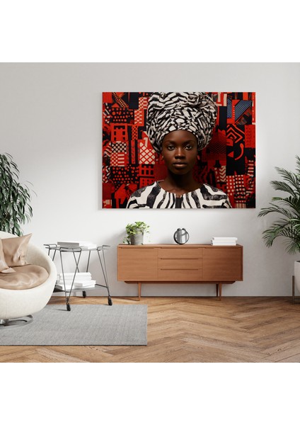 Afrika Füzyon Goblen Kanvas Tablo, 30X30 cm fiyatları