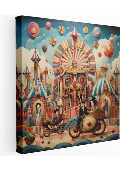 Atlıkarınca Kanvas Tablo, 30X30 cm