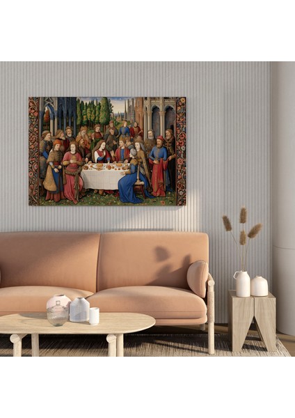 Kraliyet Sarayı Ziyafeti Kanvas Tablo, 30X30 cm fiyatları