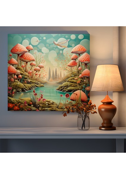 Büyülü Ormandan Kaçış Kanvas Tablo, 30X30 cm fiyatları