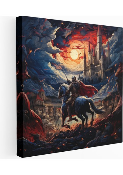 Cesaret Şövalyeleri Kanvas Tablo, 30X30 cm
