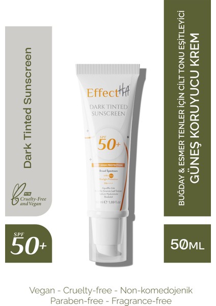 Dark Tinted Sunscreen SPF50+