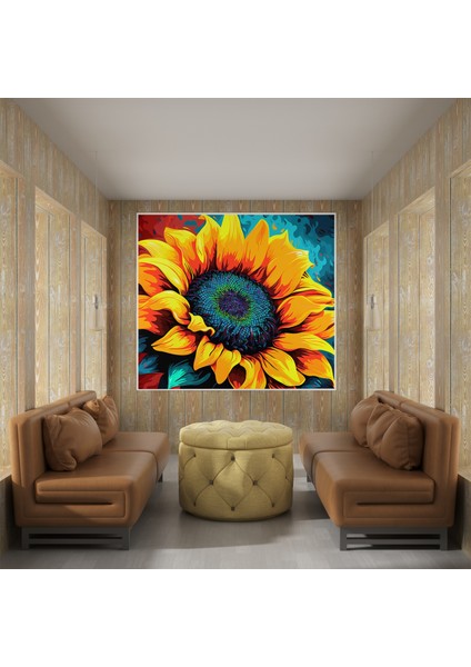 Ayçiçeği Patlatma Duvar Tablosu, 30X30 cm fiyatları
