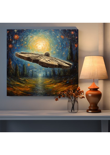 Ethereal Falcon Uçuş Kanvas Tablo, 30X30 cm fiyatları