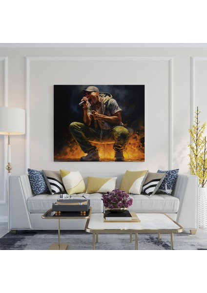 Freestyle Ateş Yağlıboya Tablo Kanvas Tablo, 30X30 cm fiyatları