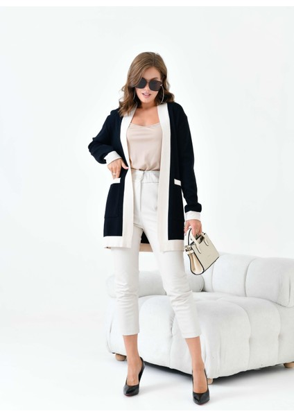 Kadın İki Renkli Giycık Siyah 20716 modelleri